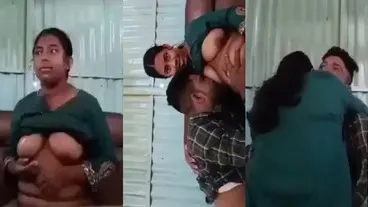 Desi MMS Of GF Was Sitting In The Lap And Fucked Her