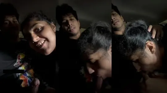 Girlfriend Gives Desi Blowjob Inside The Car