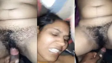 Husband Desi Chudai His Wife's Curly Hairy Pussy