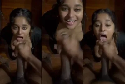 New desi sex hindi girl drinks a stranger cum