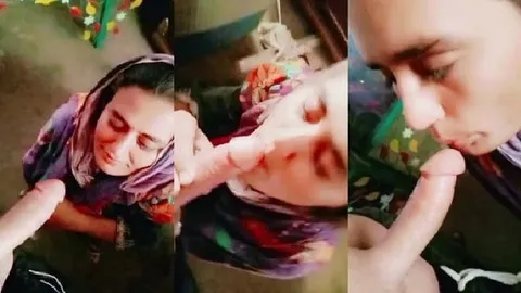 Paki Village Bhabhi Giving Desi Blowjob