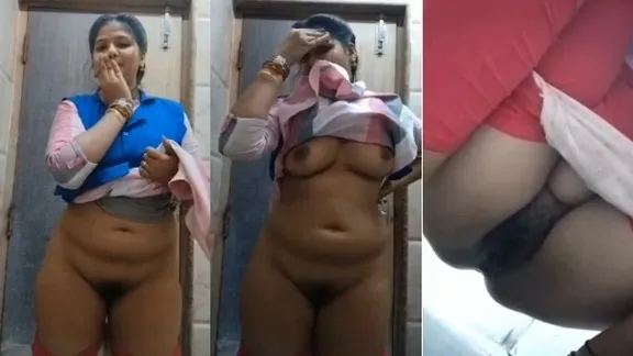 Sexy Nude Girl Showed Her Hairy Pussy In MMS