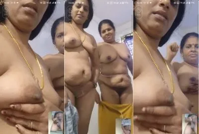 Telugu MILFs Tease on Live Nude Video Call Xxx mms