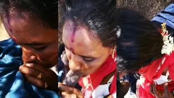 Telugu MMS Of Aunty Giving Blowjob In Jungle